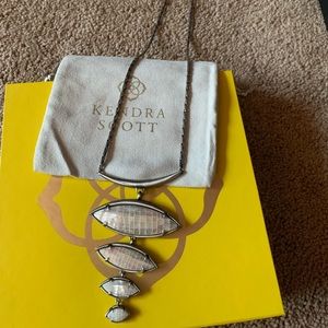 Kendra Scott adjustable silver necklace